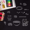 PVC Plastic Stamps for DIY Scrapbooking Photo Album Decorative Cards Making Stamp Sheets Food Pattern 16x11x0.3cm