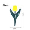 10pcs Gardening Landscaping Tulip Flower Garden Fence Plastic Flower Bed Fence Garden Fence  Outdoor