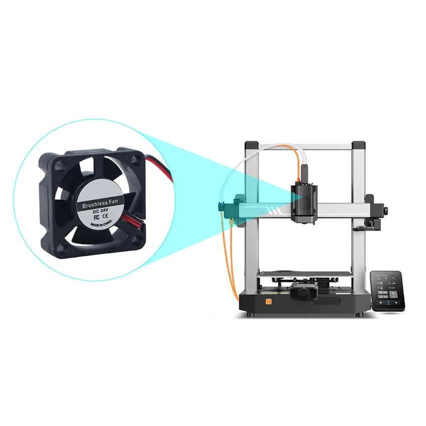 For Kobra 3 Extruder Head Cooling Fan 24V 3010 9500 RPM Silent for Anycubic Kobra 3 Fan 3D Printer Accessories