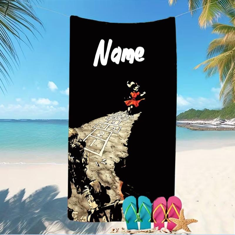 Customizable personalized beach towels Korn rock band themed designs.Suitable for the beach, yoga, sports;ideal as beach accessories