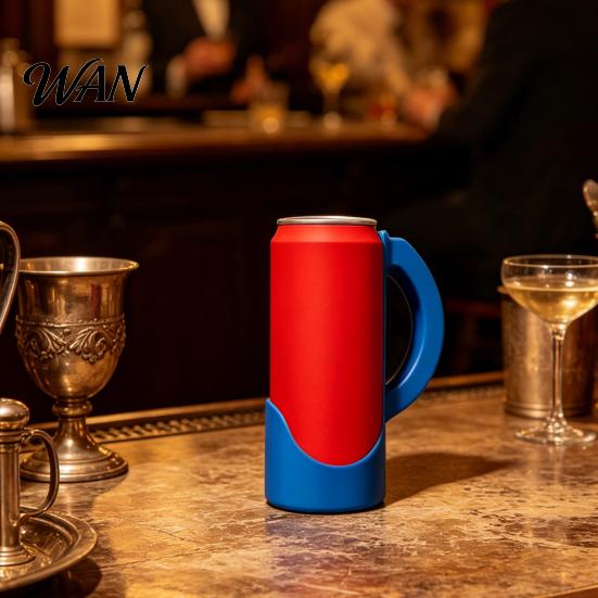 Can Hand Grip Cola Holder with Handle Heavy Duty Plastic Standard Keep Hands Warm And Dry Soda Beverages Beer Tools