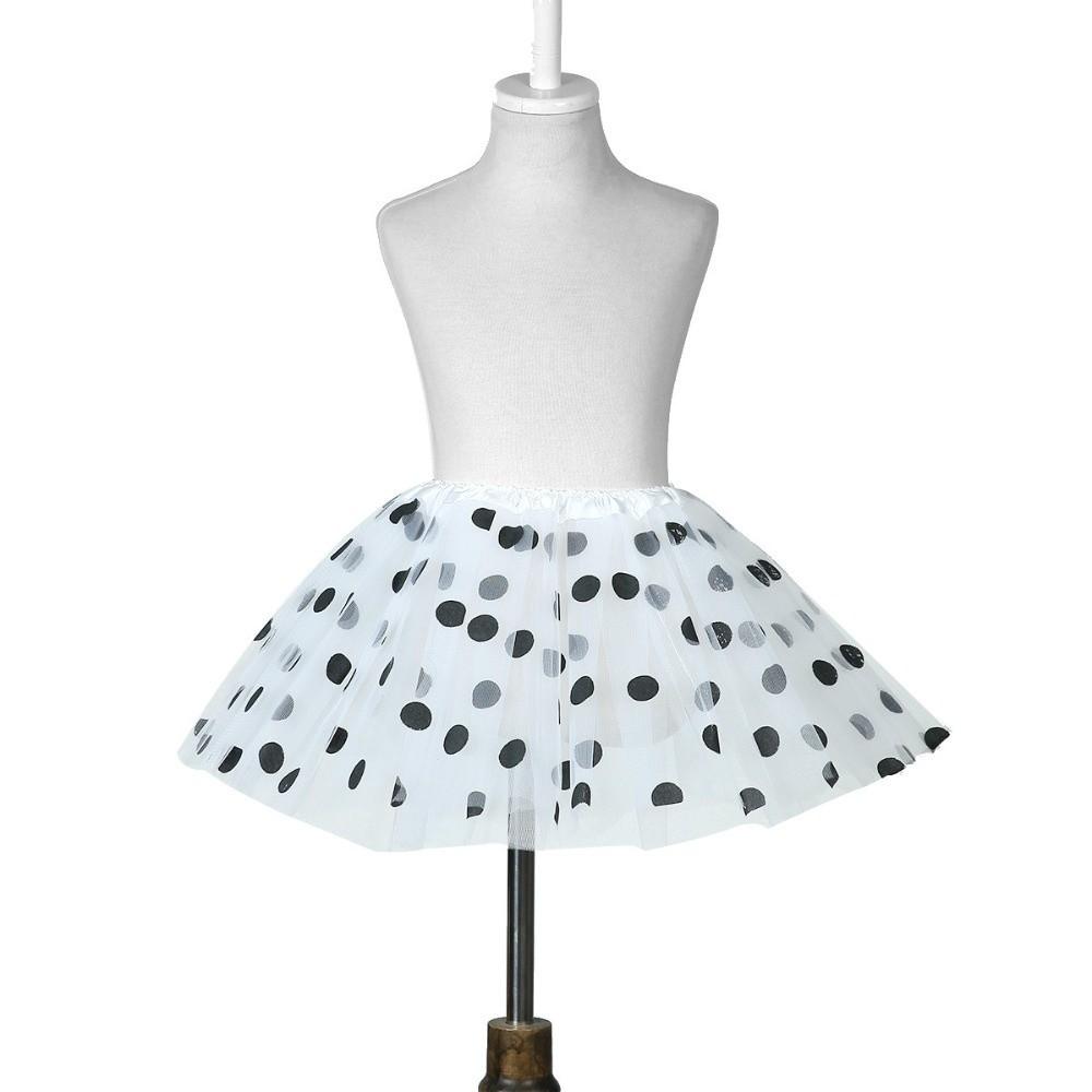 Polka Dot Print Tutu Skirts Puffy Princess Skirt Sweet Tulle Dance Pettiskirt  Performance