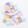 50Pcs 20mm PU Leather Star Applique for Handmade Hat Clothes Sewing Patches DIY Baby Headwear BB Clips Bow Decor Accessories