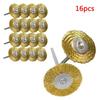20pcs Copper Wire Wheel Brushes Set For Drill Grinder Polishing Brush