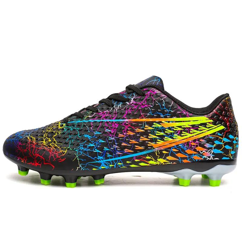 Модные мужские профессиональные футбольные бутсы для улицы, спортивные тренировочные бутсы для лодыжки, бутсы для газона, молодежные, оригинальные мужские футбольные бутсы