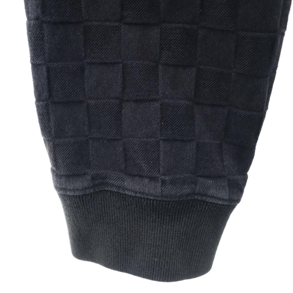 Supreme Футболка с длинным рукавом на половину молнии M черный пуловер Мужская Б/у