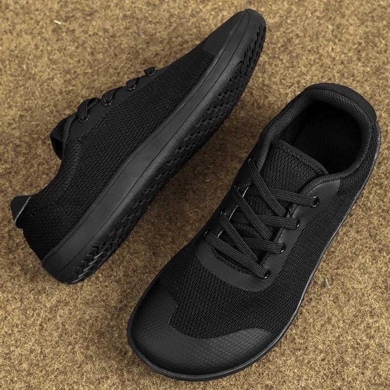 Модные новые унисекс широкие туфли дышащая сетка мужские босые туфли с широким носком брендовые балетки мягкие нулевая подошва кроссовки с широким носком большой размер