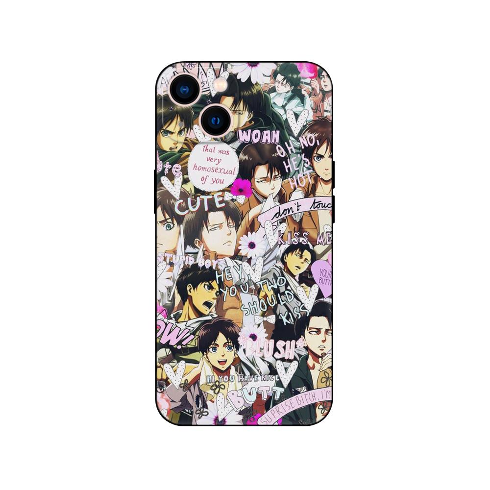 Черный чехол из ТПУ для Samsung Galaxy A50 50S A30S A10 A01 A11 A21S A31 A41 A51 A71 Чехол Attack on Titan