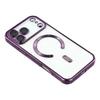 For iPhone 17 Pro Magnetic Case WANLONFENG Electroplated TPU Cover with Lens Film+2Pcs Tempered Glass