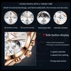 Men's Multifunctional Waterproof Luminous Quartz Timing Calendar Watch, Light Luxury Business Watch