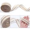 Natural Color Jute Rope White Edge Linen Webbing New Burlap Ribbon  Gift Packing