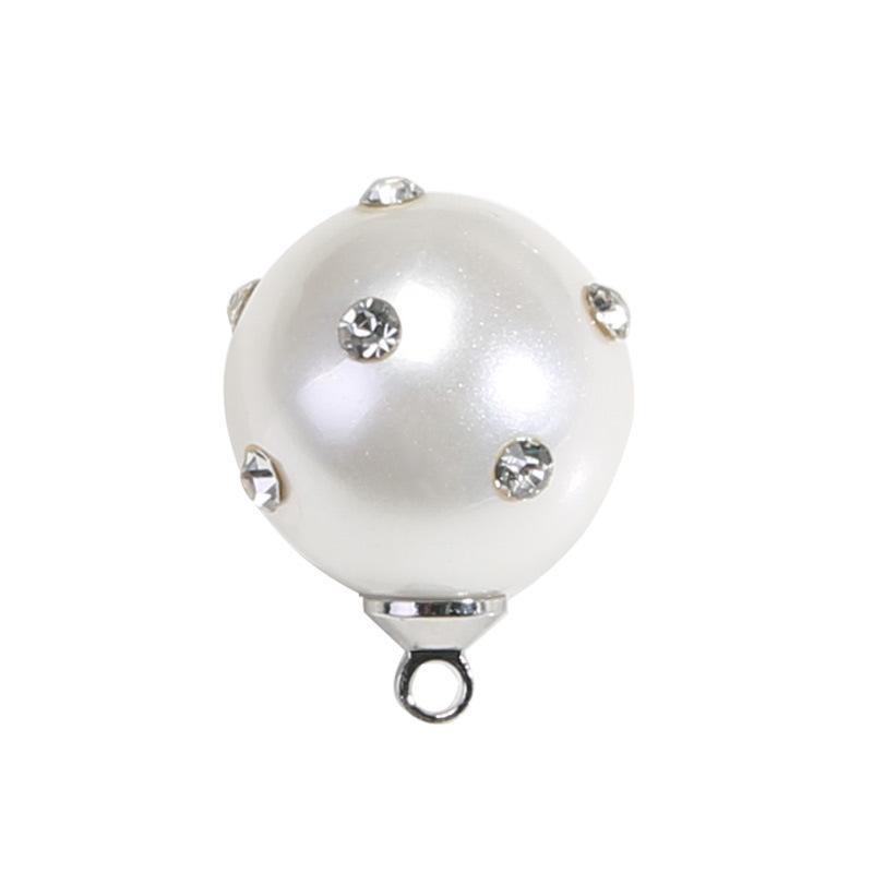 Жемчужная бриллиантовая пуговица Женская рубашка Высококачественные аксессуары для пуговиц Универсальная круглая рубашка-свитер Кардиган Маленькая пуговица