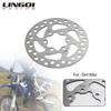 LINGQI RACING Нержавеющая сталь 120 мм 6-отверстий Тормозные диски Роторы Для Электросамоката Горного Дорожного Велосипеда MTB Питбайк Грязевой Велосипед
