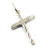 Altesse [N3336] - Серебряный кулон «Крест» с родиевым покрытием (Лурдес) - 22x14 мм