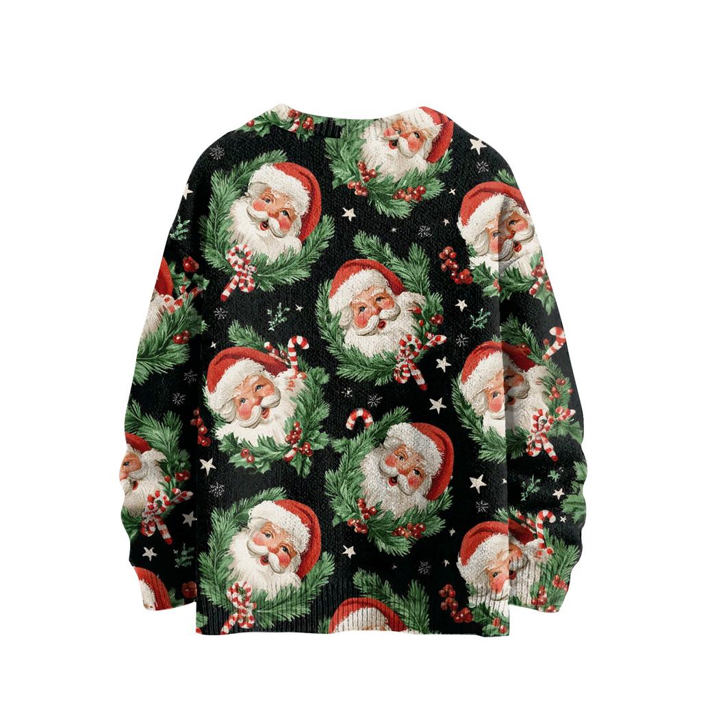 Christmas Sweatshirts For Women Knit Sweater Cute Shirt Fall Crewneck Pullover Tops