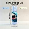 1PC Open Shark Mouth Pattern 750ml Color Plastic Sports Water Bottle Leakproof Flip Straw Lid Suitable for Sports Office Home Use