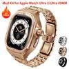Набор для роскошной модификации для Apple Watch Ultra 2/Ultra 49 мм Ремешок и корпус из нержавеющей стали для IWatch Series 49 мм Аксессуары