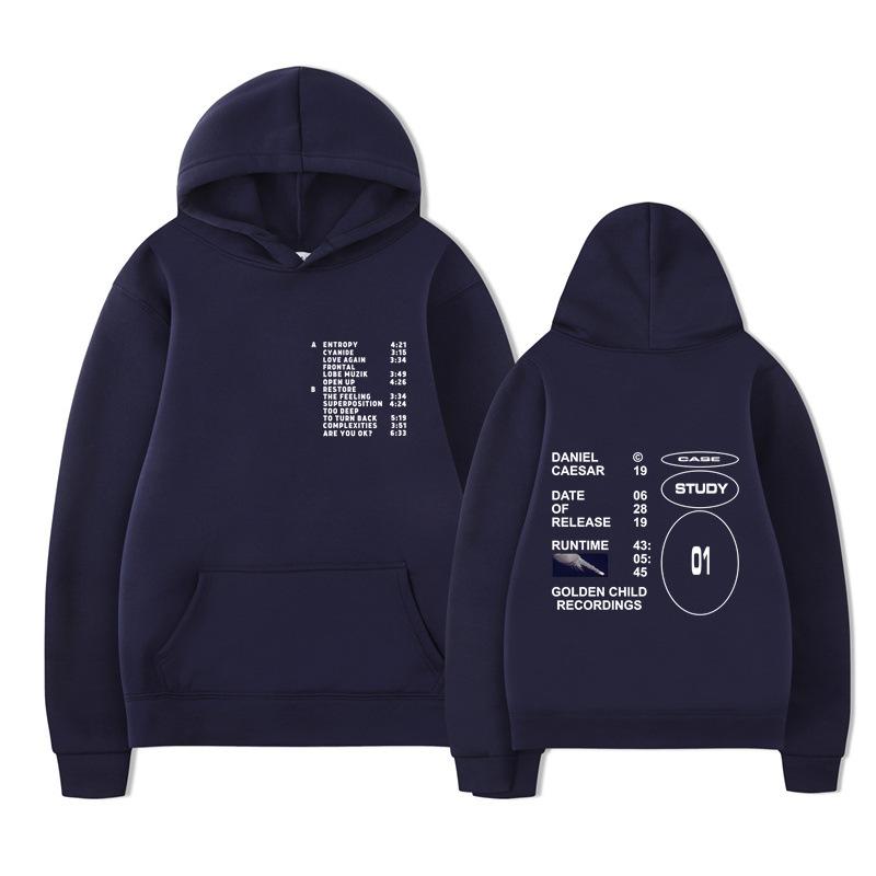 Autumn Winter Letter Printed Men's Hoodie Hoody Y2K Clothes Vintage Fashion Casual Unisex Long Sleeve Pullovers