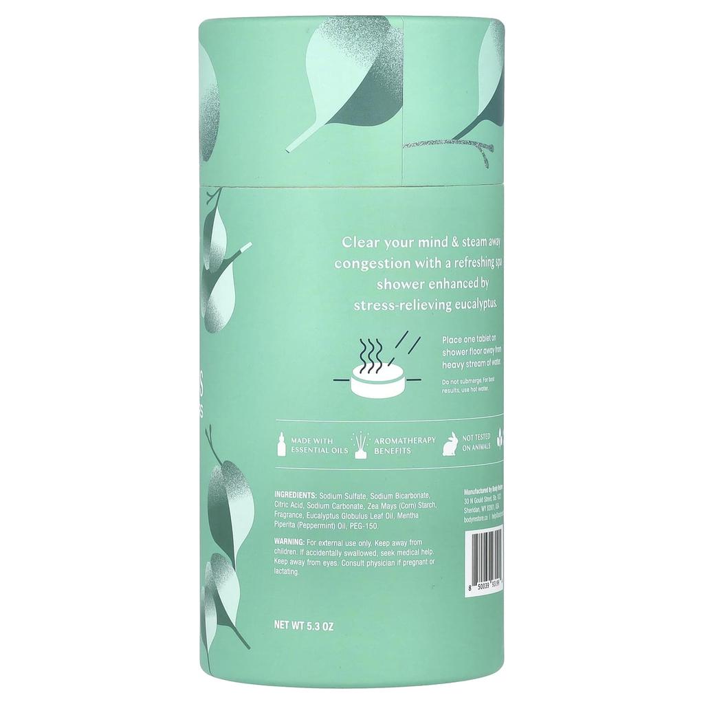 Body Restore Shower Steamer, Eucalyptus, 6 Tablets, 5.3oz
