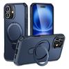 For iPhone 16 Case with Magnetic Kickstand TPU+PC Anti Drop Phone Cover