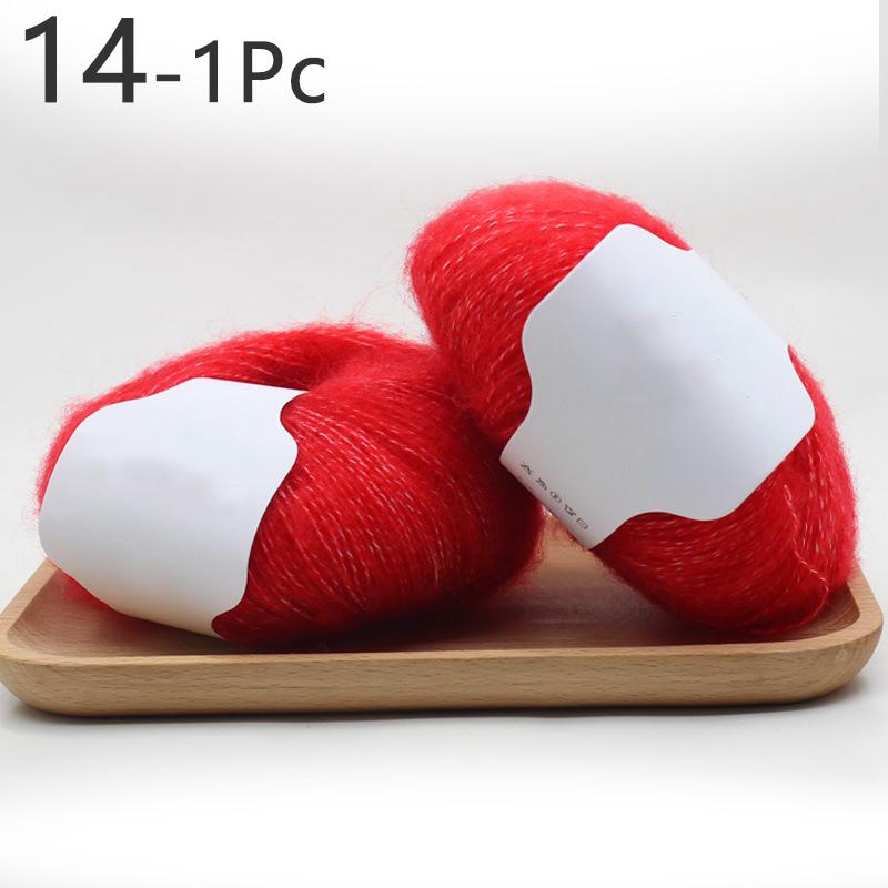 1 шт., 30 г, нить для вязания крючком из мохера для свитера, шарфа, пряжа для вязания, мягкая многоцветная пряжа для рукоделия «сделай сам»