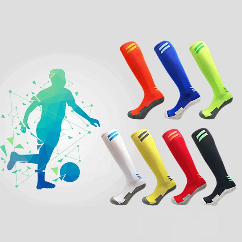 Sport Hosiery Men Knee High Athletic Socks Football Soccer Socks Men's Nylon Sports Socks