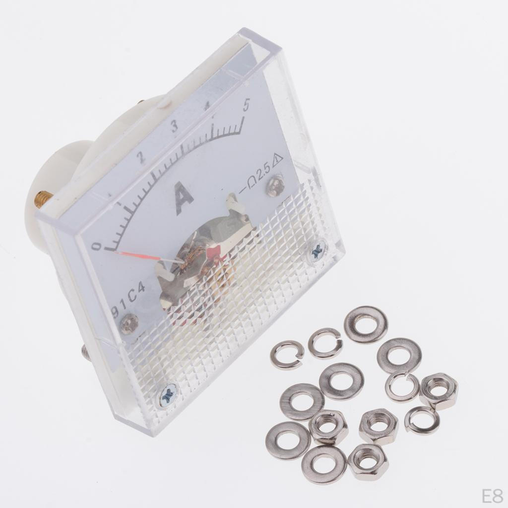 DC Ammeter Analog Panel Meter Amp Current Gauge 2.5% 01A