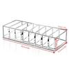Flower Tea Bag Storage Box Transparent Display Box 8-Grid Classification Box Multi Functional Desktop Organizing Tool