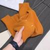 Оранжевый кардиган крупной вязки с длинным рукавом, женский осенне-зимний свободный мягкий восковой ленивый плащ-топ