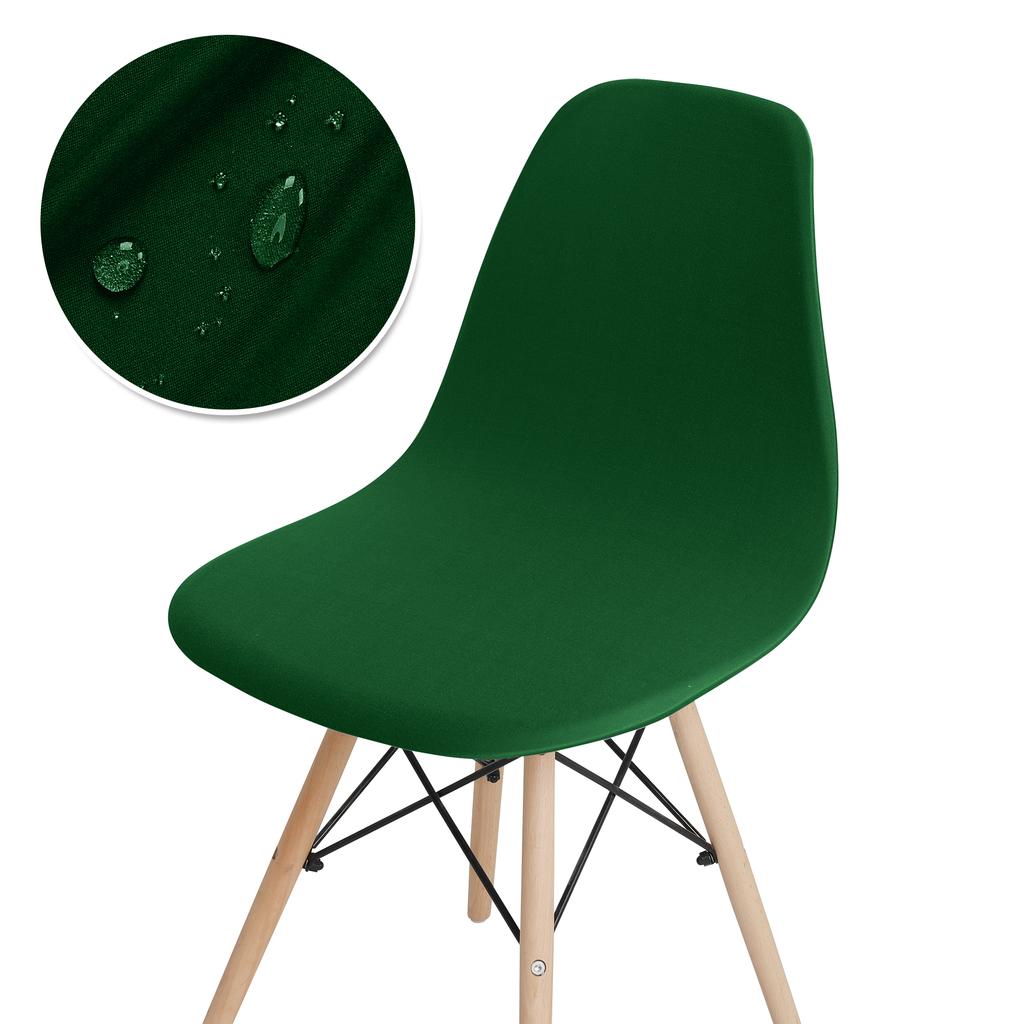 Водонепроницаемый чехол на стул, эластичный чехол на стул с короткой спинкой, эластичный однотонный чехол на сиденье для отеля, дома, гостиной, 1 шт.