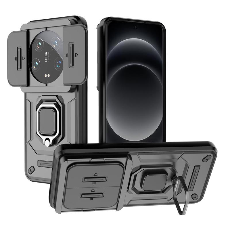 Противоударный чехол для защиты объектива серии Xiaomi 14 с выдвижным окошком