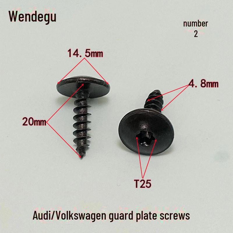 Универсальные высокопрочные винты для шасси, решетки радиатора, крыла, фары и водяного бака