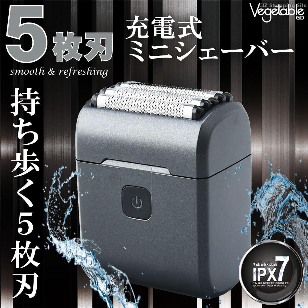 Vegetable Rechargeable Mini Shaver 5-blade GD-S501