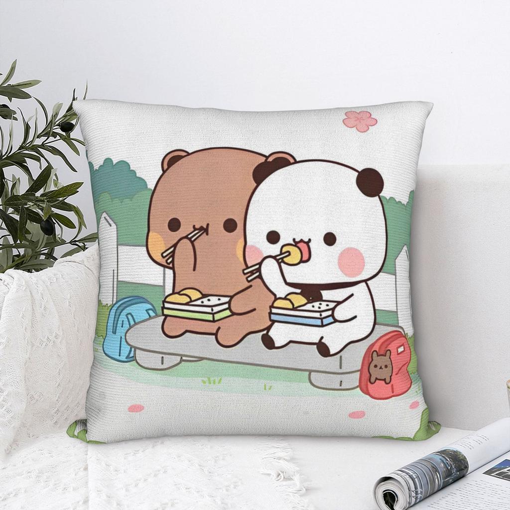 Милые мультяшные квадратные наволочки Bubu Dudu, чехлы для подушек, декоративные чехлы на декоративные подушки на молнии, для дома 45x45 см