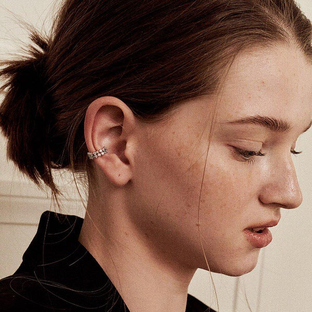 Silver925 Too Glitter Earcuff