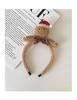 Christmas Gingerbread Man Hair Accessories: Cute Plush Headband & BB Clip Set