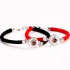 JMXD - New Projection Couple Bracelet - A Pair of 100 Languages for Students - I Love You, My Best Friend, Couple Style Couple Bracelet