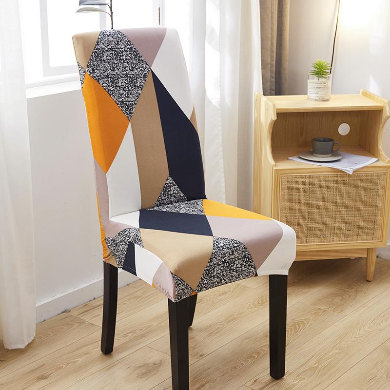 Dust-proof Tight Chair Cover Hotel Stool Cover Table Dining Chair Cover One-piece Elastic Digital Light Luxury