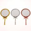 Portable Vintage Handheld Makeup Mirror Hand Hold Round Cosmetic Mirrors European Style Noble Ancient Court Mirror Beauty Tool