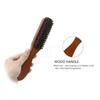 Professional Soft Boar Bristle Wood Beard Brush Hairdresser Shaving Brush Comb Men Mustache Comb Kit With Gift Bag Hair Comb Set