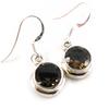 [C7107] - Silver 'Heaven' Smoky Topaz Earrings