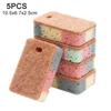 Newest Multi-color Wood Pulp Cotton Dishwashing Sponge with Magic Cleaning Ability - Available In 1/5/10 Pieces