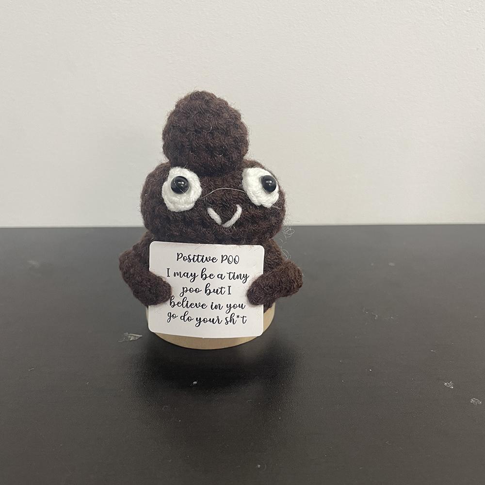 Handmade Positive Potatoes Doll With Card Home Decoration Knitting Penguin Bee Potato Doll Ornament Christams Party Room Decor