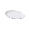 Jiubing Melamine Pure White Oval and Waist-Shaped Serving Plates