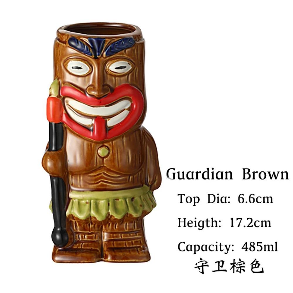 Кружки Тики, керамические кружки для вечеринок в гавайском стиле Луау, посуда для напитков, милые экзотические бокалы для коктейлей, бар Тики