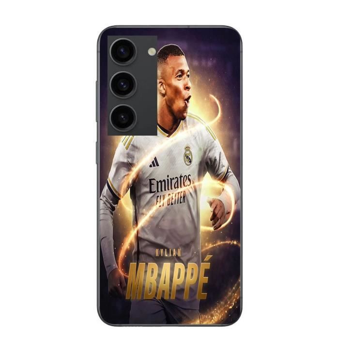 Coque - MANIACASE - Samsung Galaxy S23 Plus - Kylian Mbappe - Noir - Souple