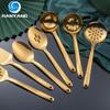 HANYANG Stainless Steel Kitchenware Set 7 Pieces Mini Kitchenware Soup Spatula Cake Spatula Golden Spatula