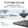 ELECOM USB Wireless Keyboard (Receiver Included), Thin Membrane, Full Keyboard, Black, TK-FDM110TXBK