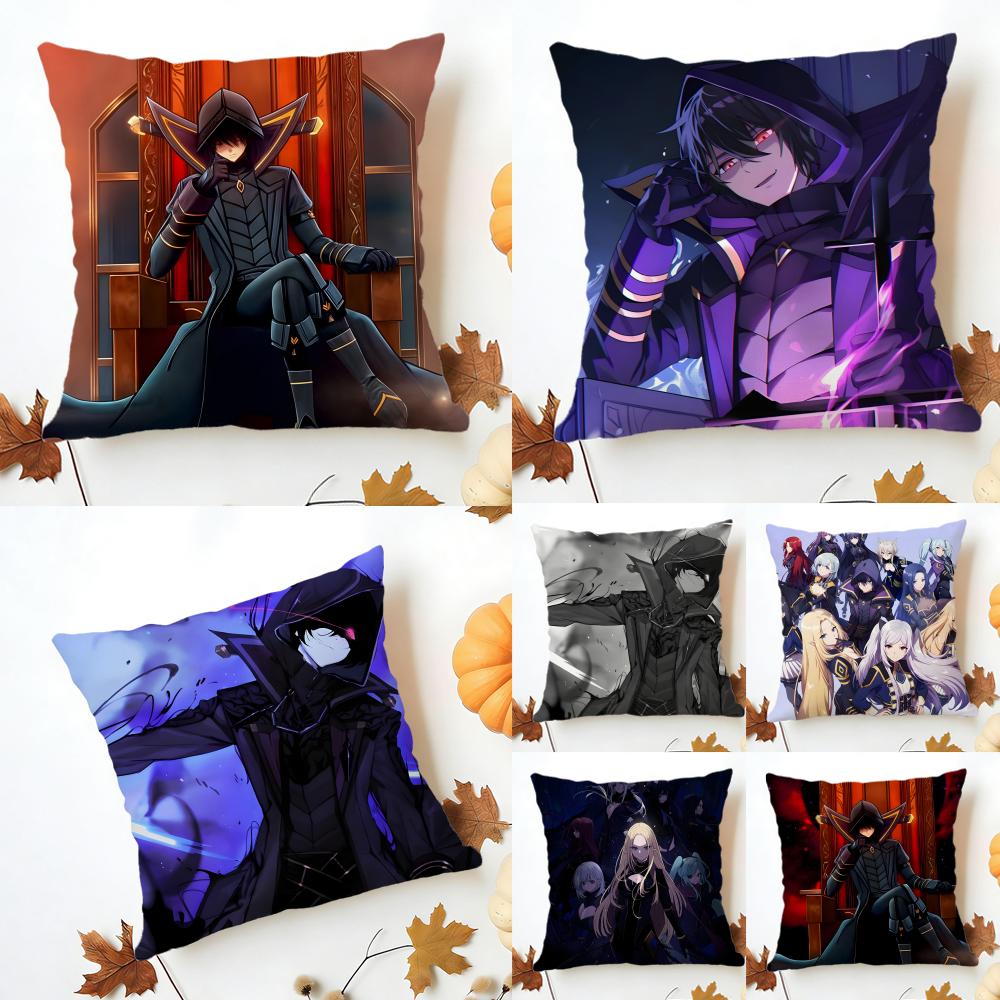 TThe Eminence in Shadow Cushion Cover Washable Linen Pillowcase Soft for Sofa Bed Cozy Home Room Decor