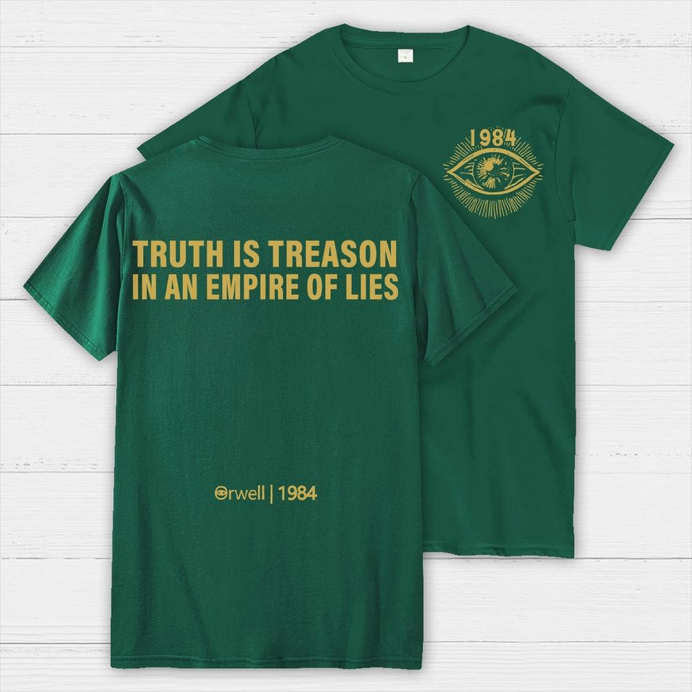 Orwell 1984 Front And Back Printing Cotton Summer Casual Cool Loose T-Shirt